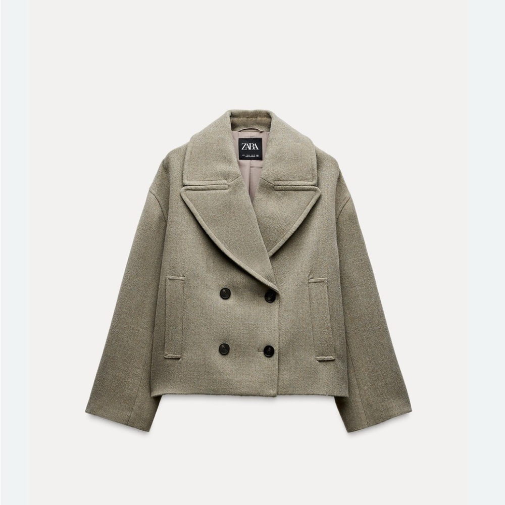 ZARA Double-breasted short coat SIZE S ref 8372/022